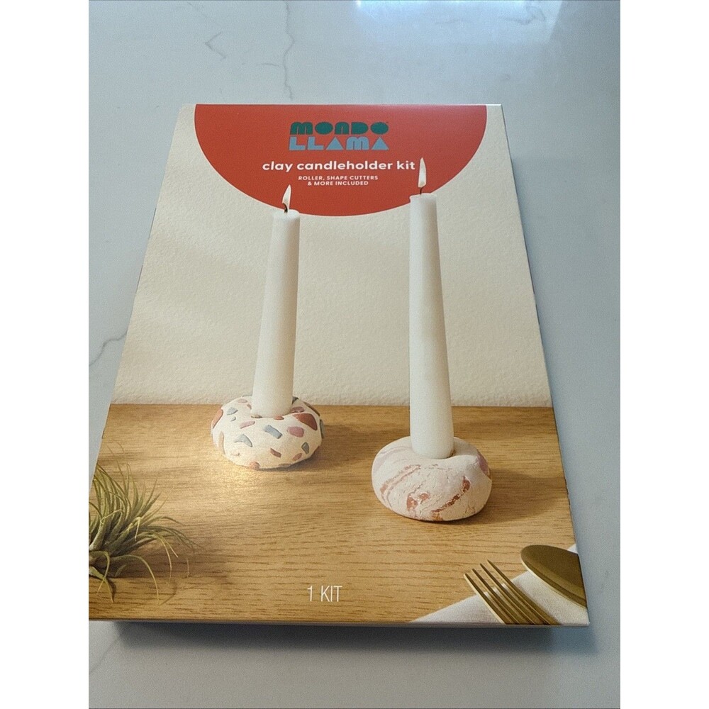 Clay Candleholder Craft Kit - Mondo Llama All Included